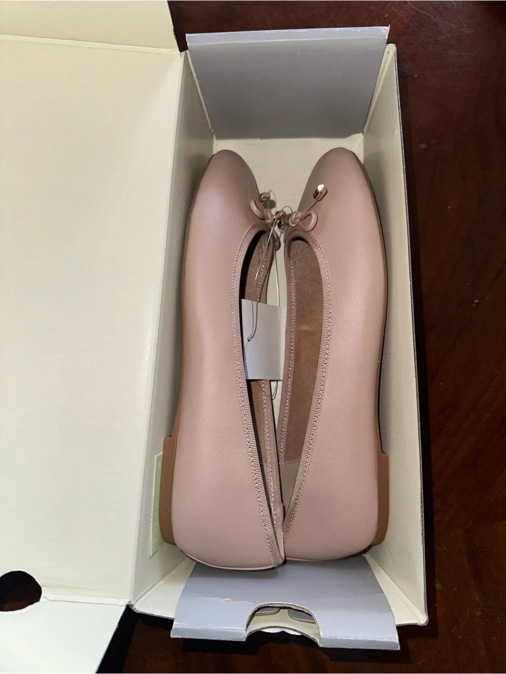 Ted Baker Blush Pink Bow Ballet Flats NEW WITH BOX